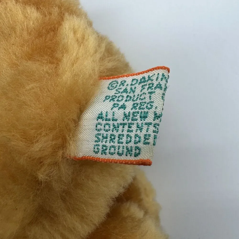 Vintage Dakin Cocker Spaniel Gold 7in Stuffed Plush 1978 Clippings Nutshells